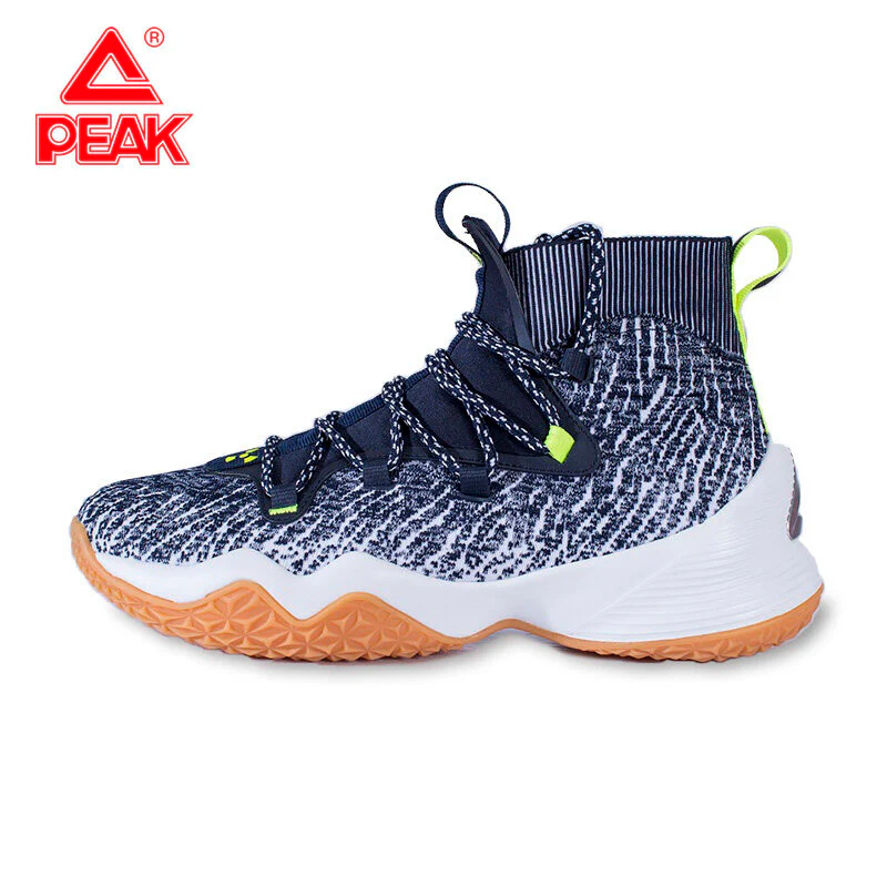 Peak Men Basketball Shoes High-Top Sneakers Actual Combat Black EW01161A - Image 5