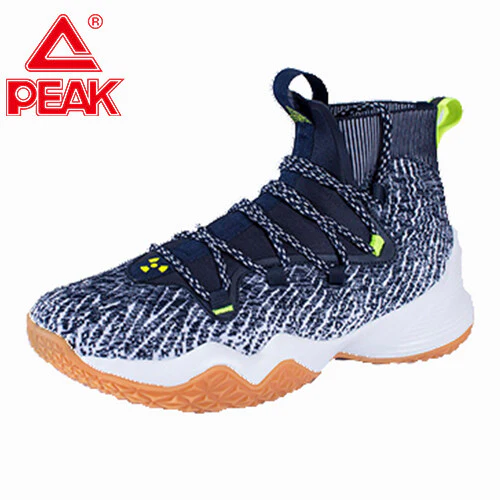 Peak Men Basketball Shoes High-Top Sneakers Actual Combat Black EW01161A - Image 6