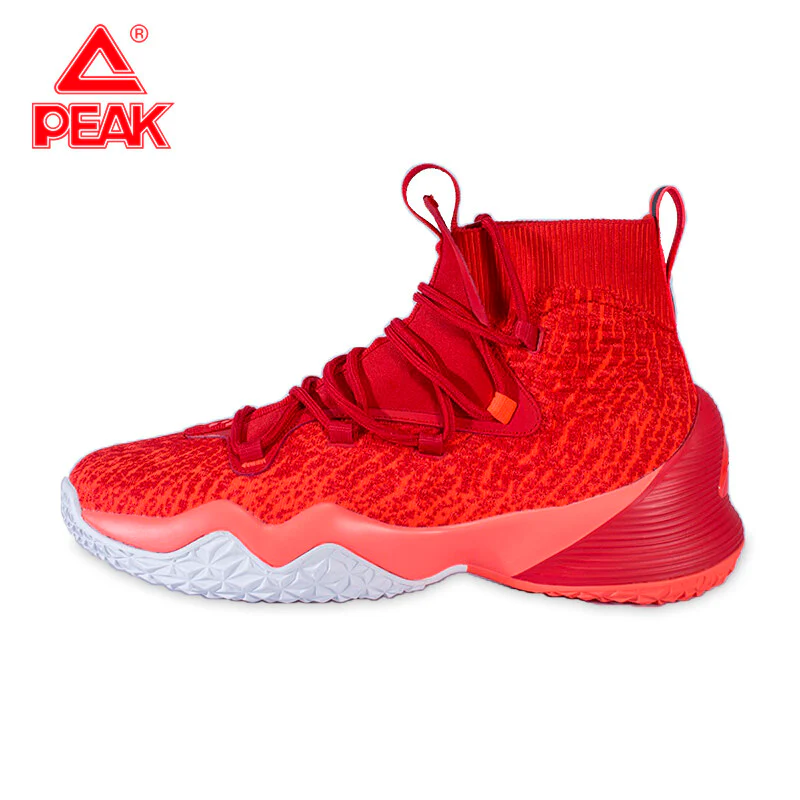 Peak Men Basketball Shoes High-Top Sneakers Actual Combat Black EW01161A - Image 9