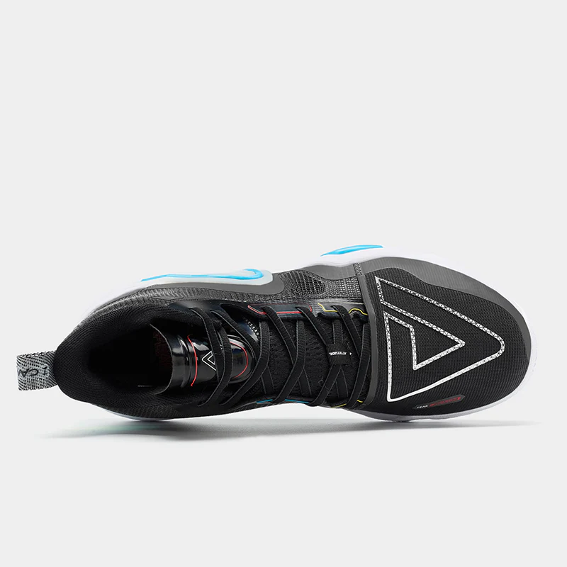 PEAK Basketball Shoes Triangle 2.0 Cushion Sneakers TAICHI Tech Applied ET31907A Black - Image 3