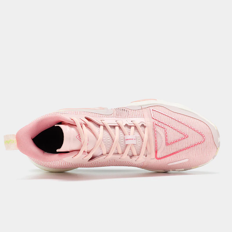 PEAK Basketball Shoes Triangle 2.0 Cushion Sneakers TAICHI Tech Applied ET31907A Pink - Image 3
