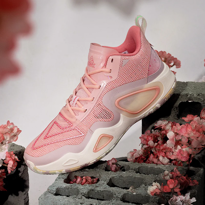 PEAK Basketball Shoes Triangle 2.0 Cushion Sneakers TAICHI Tech Applied ET31907A Pink - Image 6