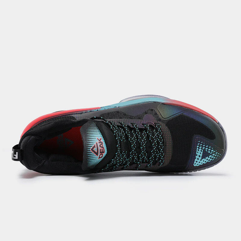 PEAK FLASH 3.0 Basketball Shoes Men TAICHI Sneakers Black Blue - Image 4