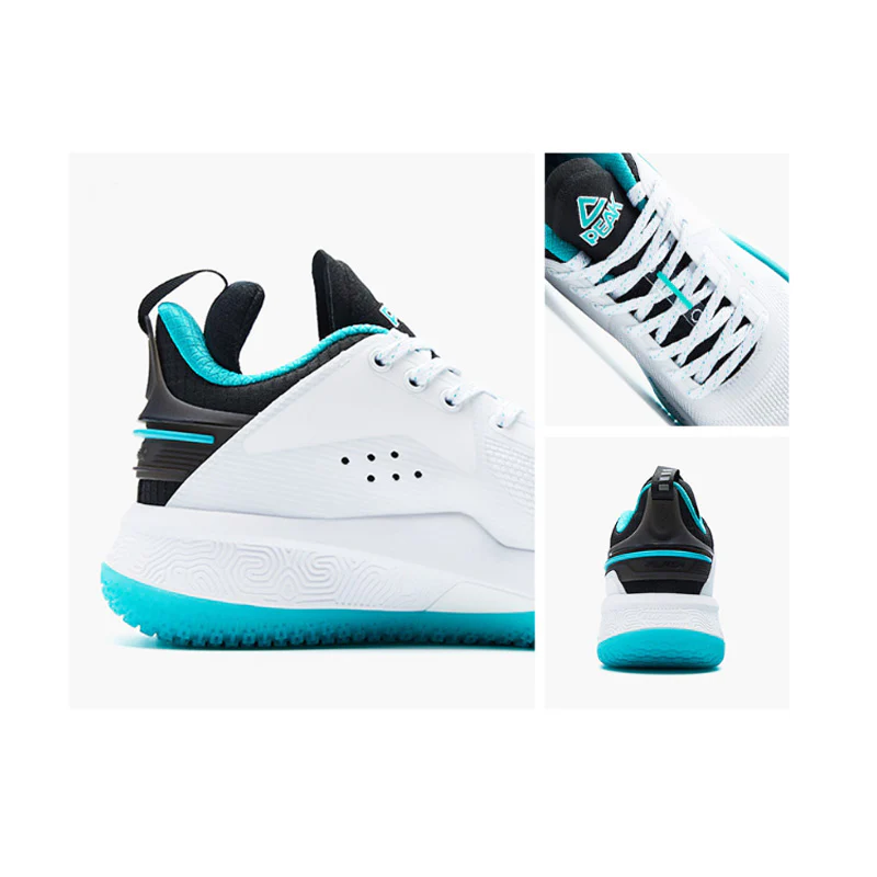 PEAK FLASH 4.0 Basketball Shoes Men Sneakers White Blue ET23907A - Image 3