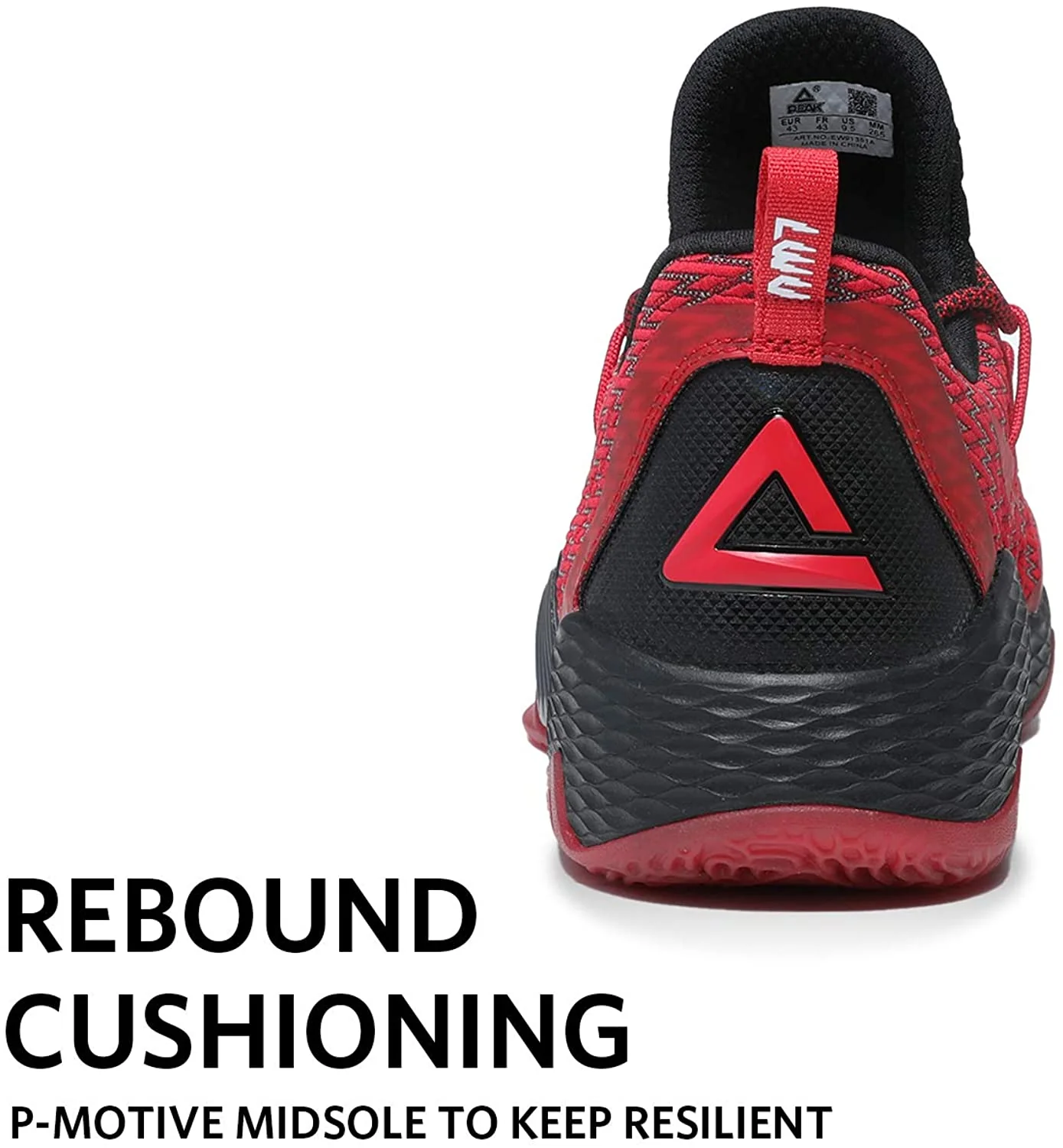 PEAK Lou Williams Basketball Shoes Men Lightning Series Red EW9366A - Image 4