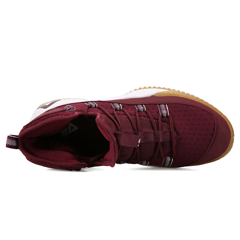 PEAK Men Court Basketball Shoes Cushioning Sneakers Burgundy DA830551 - Image 5