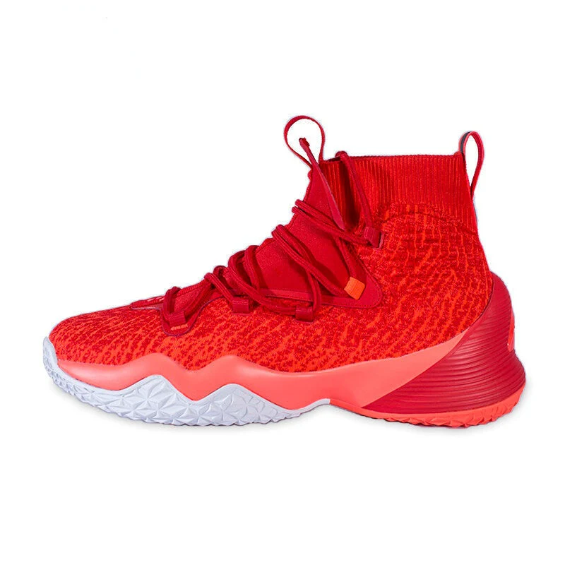 Peak Men Basketball Shoes High-Top Sneakers Actual Combat Red - Image 3