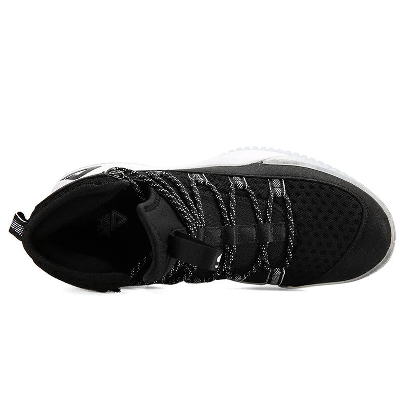 PEAK Men Court Basketball Shoes Cushioning Sneakers Black White DA830551 - Image 6