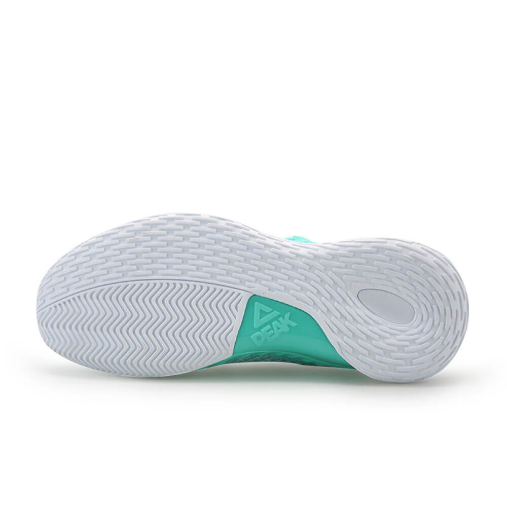 PEAK  Professional Basketball Shoes Mid Sneakers Green - Image 6