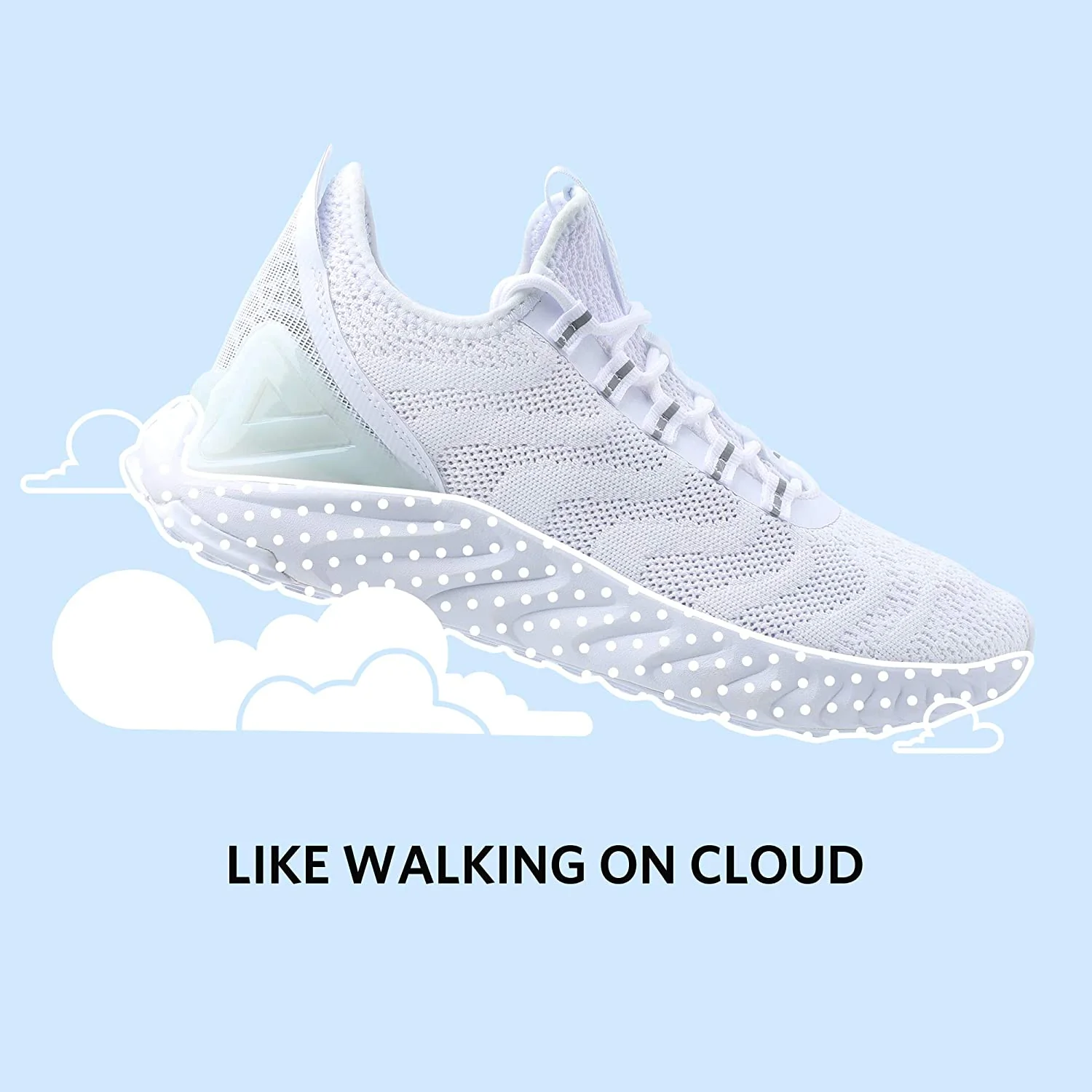 PEAK TAICHI Running Shoes Men Adaptive Smart Cushioning Trainers King Series White - Image 2