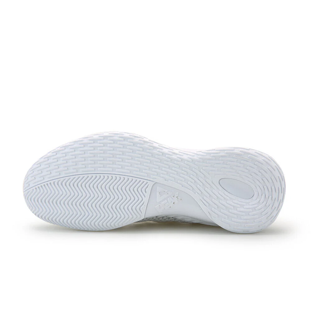 PEAK  Professional Basketball Shoes Mid Sneakers White - Image 6