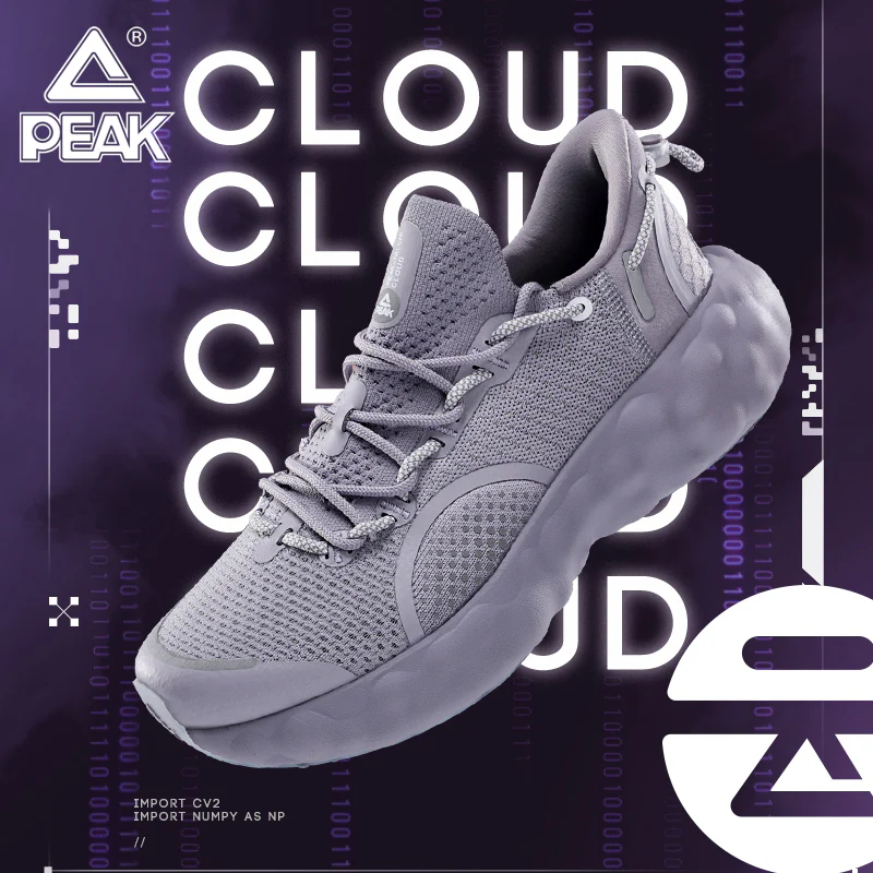 PEAK TAICHI CLOUD R1 Men Sneakers NICK YOUNG Cushioning Lightweight Mesh Breathable Basketball Shoes Sport Running Shoes for Men E13917H - Image 2