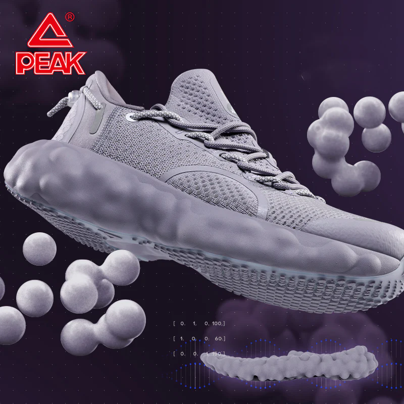 PEAK TAICHI CLOUD R1 Men Sneakers NICK YOUNG Cushioning Lightweight Mesh Breathable Basketball Shoes Sport Running Shoes for Men E13917H - Image 6