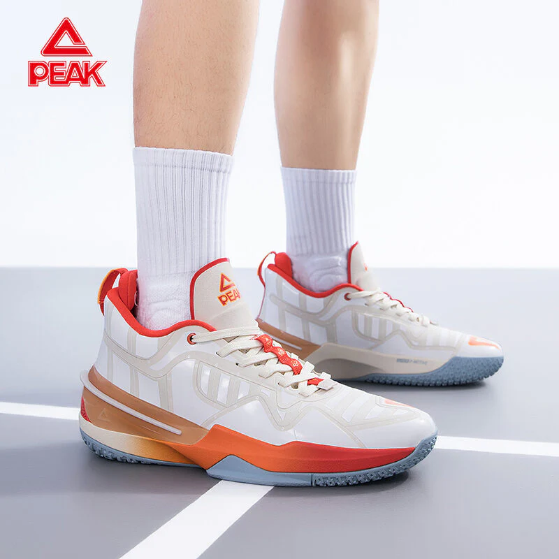 PEAK FLASH 3.0 FLY Men Basketball Shoes TAICHI Sneakers Beige - Image 7
